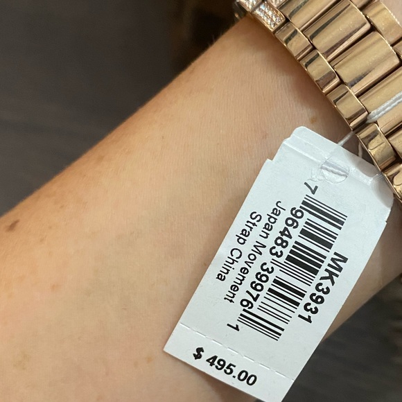 Michael Kors Lauryn MK3931 Rose Gold Pave Watch - Picture 6 of 7